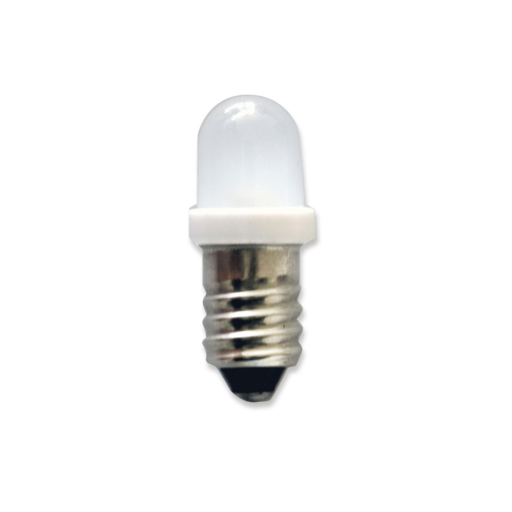 E10 LED Bulb Frosted/ Water Clear Lens DC3V 3000K-7000K for Equipment Indicator Aircraft instrument Warning Light