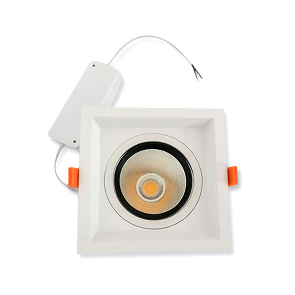 10W 360° Rotational Angle Square LED Ceiling Light, AC 100-277V LED Downlight