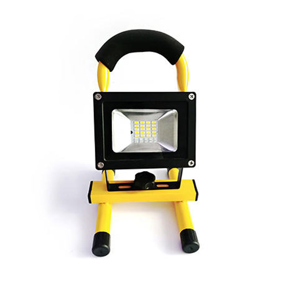 Red+Blue+White Three Colors 10W Rechargeable LED Work Light, LED Floodlight for Emergency Use
