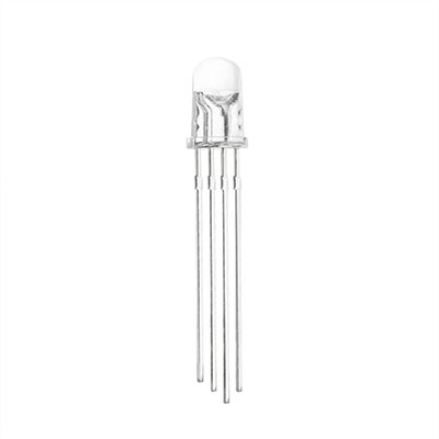 4 PINS RGB LED Indicator Lamp ø5mm Dip Type LED with Water Clear Colloid F5 LED Component