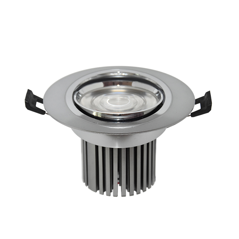 18W Angle Adjustable Led oval ceiling light Silver Chrome Surface High-end LED Spot Light