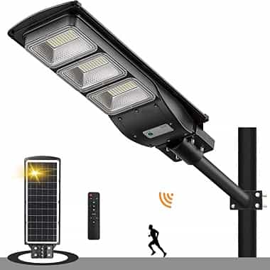 Factory Price Solar LED Street Light with Motion Sensor and Light Control for Parking Lot, Garage, Home, Wall or Pole Mount