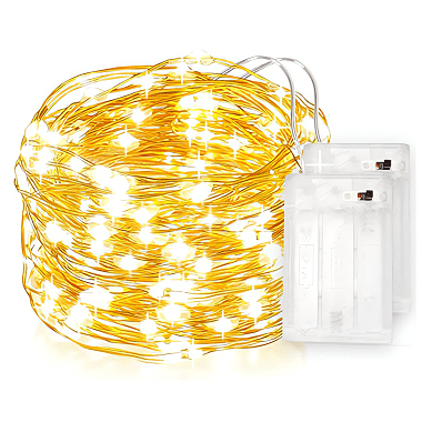 Factory Price Battery Operated Fairy Lights Waterproof Firefly Lights on Silver Wire for Home Party Wedding Christmas Holiday Decorations
