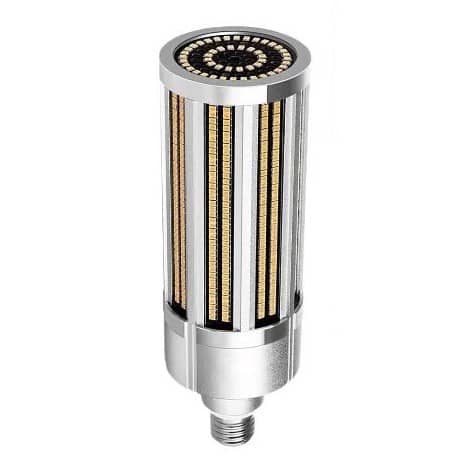 100W Commercial Grade Corn LED Light Bulb Fanless 12,000 Lumens for High Bay Area Lighting in Warehouse Parking Lots